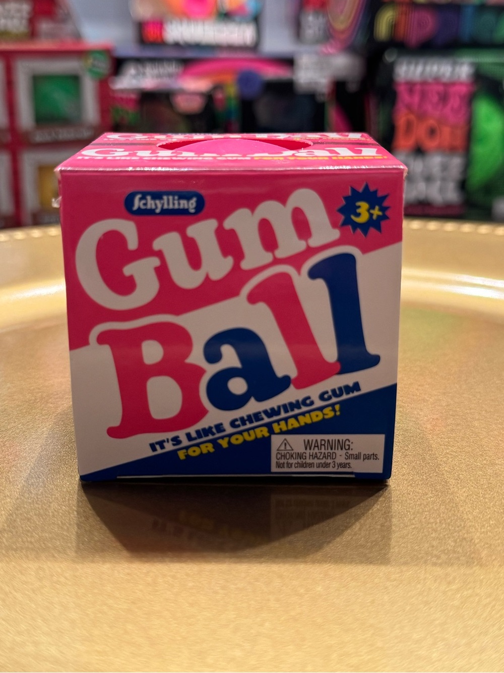 Schylling Gum Ball Toy Box - Pink & Blue Party Favor
